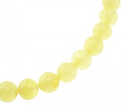 Yellow amber rosary with tassel